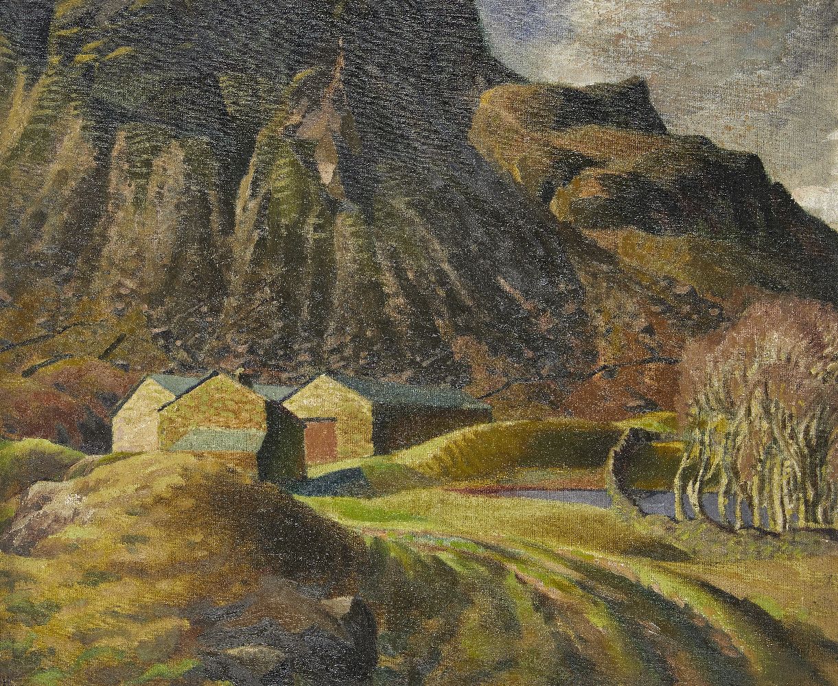 Bloomsbury School, early-mid 20th century- Upland Farm, c.1920; oil on canvas, 51x61cm Provenance:
