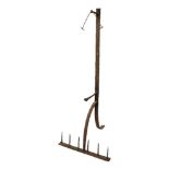 Bryan Illsley, British b.1937- Untitled, six pronged rake; wrought iron, 146cm high (ARR)Please
