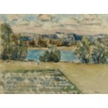 Lord Paul Ayshford Methuen RA RWS, British 1886-1974- The Chateau de Luynes, on the Loire; pen and