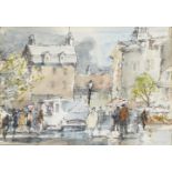 Bernard Philip Batchelor RWS, British 1924-2012- After the Rain, Bolougne Market, 1984; watercolour,