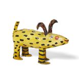 Julie Arkell, British, late 20th/early 21st century- Yellow-spotted mythical creature; painted