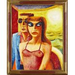 Graham Knuttel, Irish b.1954- Sunset in Marbella; oil on canvas, signed, 71x56.5cm (ARR)Please refer