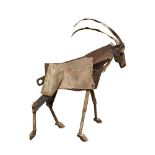 Iain Nutting, British b.1961- Horned Antelope, 2011-12; cast iron, 190cm high (ARR) Provenance:
