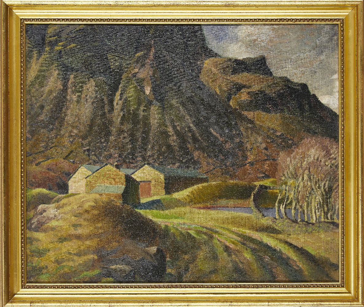 Bloomsbury School, early-mid 20th century- Upland Farm, c.1920; oil on canvas, 51x61cm Provenance: - Image 2 of 3