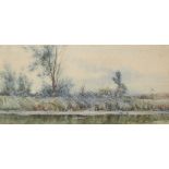 Robert Winchester Frazer, British 1848-1906- Green Grow the Rushes Oh; watercolour heightened with
