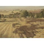 William Thomas Wood RWS ROI, British 1877-1958- Landscape, Rollright, West Oxfordshire; gouache on