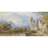 Cornelius Pearson, British 1805-1891- Scenes of Scottish Lochs; watercolours, both signed and