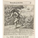 Francis Barlow, British 1626-1702- De Hirundine et Aliis Aviculis, from Aesop's The Swallow and