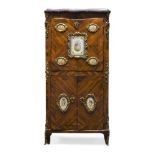 A Louis XV tulipwood and gilt metal mounted secretaire by Pierre-Francois Guignard, overall