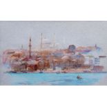 Roy Hammond, British b.1934- Sultan Selim Camii Fender-Golden Horn, Istanbul, Turkey, 1988;