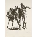 Oliffe Richmond, Australian 1919-1977- Standing Group, 1966; lithograph on wove, signed, dated and