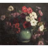 Aileen Rose Dent, Australian 1890-1979- Flowers; oil on canvas, signed lower left, 52 x 56cm