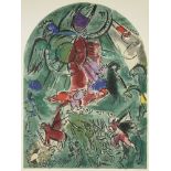 After Marc Chagall, Russian/French 1887-1985- The Tribe of Gad [CS 19], 1964; lithograph in