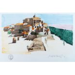 Paul Hogarth OBE RA, British 1917-2001- Untitled; lithograph in colours on wove, signed and
