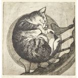 Carole Steele, British, late 20th/ 21st century- Jenny; etching, signed, titled, and inscribed '