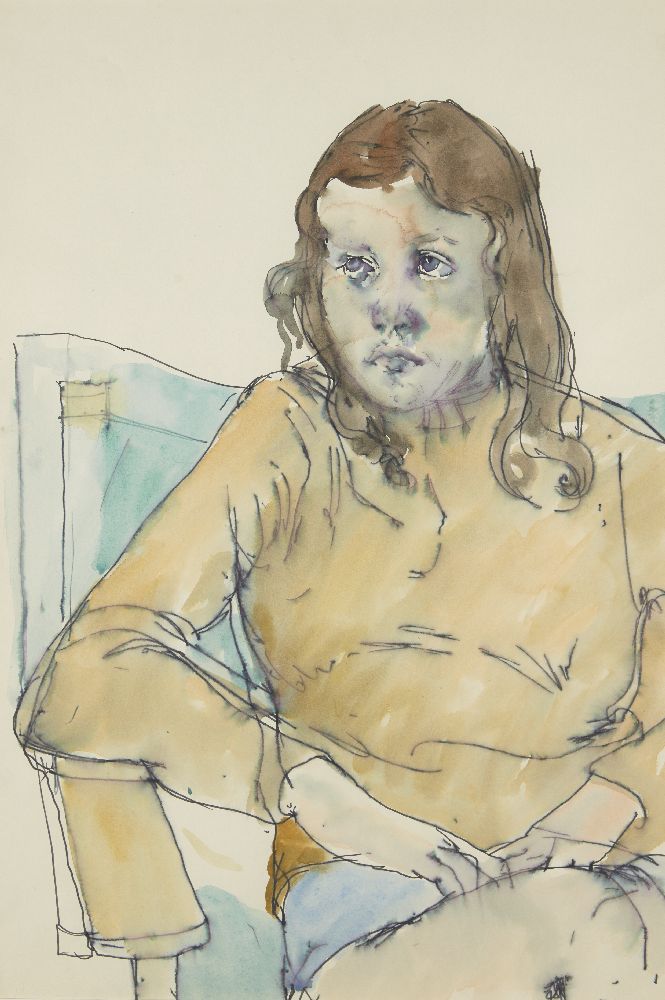 Fyffe Christie, British 1918-1979- Gladiolia: Zoe; watercolours and pen and black ink, two, bears - Image 2 of 2