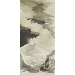 Grahame R. Tucker, British, mid-20th century- Atlantic fury; etching and aquatint, signed, titled