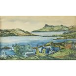 Peter MacDonnell, Scottish, early-mid 20th century- The Mains Park, Arisaig. From the Back and