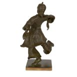 Joseph Sloan, Irish b.1940- Festive Dancer, 2008; bronze, edition number 8/8, height 20cm Note: a