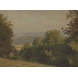 Philip Douglas MacLagan, British 1901-1962- Untitled landscape; oil on canvas laid down on board,