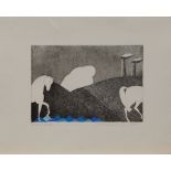 Primarosa Cesarini Sforza, Italian b.1946- Untitled, 1984; etching with aquatint in colours on wove,