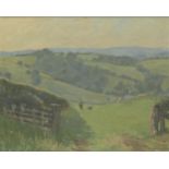 John Whittall, British b.1947- Cypie Farm, Wales; oil on canvas laid down on board, signed, 32.