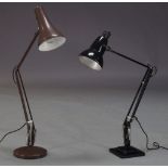 Herbert Terry, a model '1227' anglepoise lamp with black finish, together with a Model '90'