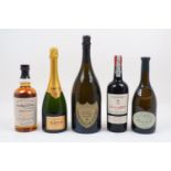 A single Magnum of Don Perignon Champagne, 2009, together with assorted single bottles, to