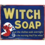 A 'Witch Soap' advertising sign, 24cm x 30.5cmPlease refer to department for condition report