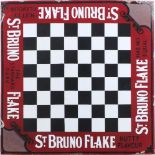A 'St. Bruno Flake' pub table sign, 43cm x 43cmPlease refer to department for condition report