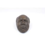 A 20th century bronze death mask of John. R. G. Gayer. Anderson, inscribed 'LIFE MASK OF JOHN R.