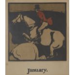 Sir William Nicholson, British 1872-1949- An Almanac of Twelve Sports; lithographs, the complete set