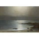 Giuseppe Rossi, Italian 1876-1952- Seascape; oil on canvas, signed, 97x146cm Provenance: Private