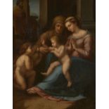 After Raphael, Italian 1483-1520- Madonna del Divino amorre, The Holy Family with John the Baptist