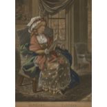 Robert Deighton, British 1752-1841- The Twelve Months c.1781; mezzotints with hand-colouring, twelve