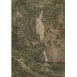 Joseph Powell, British 1780-1834- Aira Force near Pattendale, July 24th 1806; watercolour, signed,