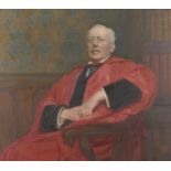 Edward Steel Harper RBSA, British 1878-1951- Portrait of Sir Robert Michael Simon FRCP (1850-