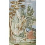 Manner of Giovanni Battista Zelotti, mid-18th century- Biblical scenes; gouaches on paper, six,