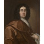 Circle of John Closterman, German 1660-1711- Portrait of a gentlemen, half-length turned to the