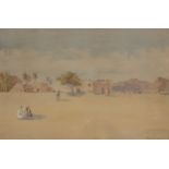 Col. Robert Charles Goff, Irish 1837-1922- Near to Garden Nr Camp; watercolour, signed, 28x43.