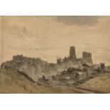 George Haydock Dodgson OWS, British 1811-1880- Durham Castle, c.1860; watercolour, 23x32cm., (