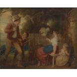Thomas Stothard RA, British 1755-1854- Shepherd’s Return; oil on panel, bears inscribed label