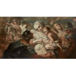 Follower of Luca Giordano, Italian 1635-1705- The Massacre of the Innocents; oil on canvas, 88.