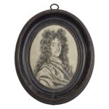 Circle of Thomas Forster, British act. c.1690-1713- Portrait miniature of a gentleman, quarter-