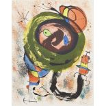 Joan Miró, Spanish 1893-1983- Plate 5 from Les Voyants [Mourlot 665], 1970; lithograph in colours on