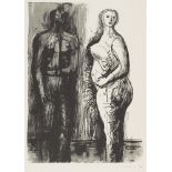 Henry Moore OM CH FBA, British 1898-1986- Man and Woman [Cramer 272], 1974; lithograph in colours on