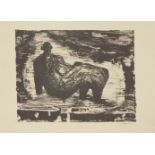 Henry Moore OM CH FBA, British 1898-1986- Black Reclining Figure IV [Cramer 381], 1974; lithograph