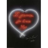 Tracey Emin CBE RA, British b.1963- I Promise To Love You, ; offset lithographic poster on 250gsm