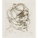 Frank Auerbach, German/British b.1931- RB Kitaj [Marlborough 10], 1980; etching on Arches wove,