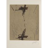 Antoni Tapies, Spanish 1923-2012- Tapies, Repliquér, 1981 the complete portfolio of four etchings